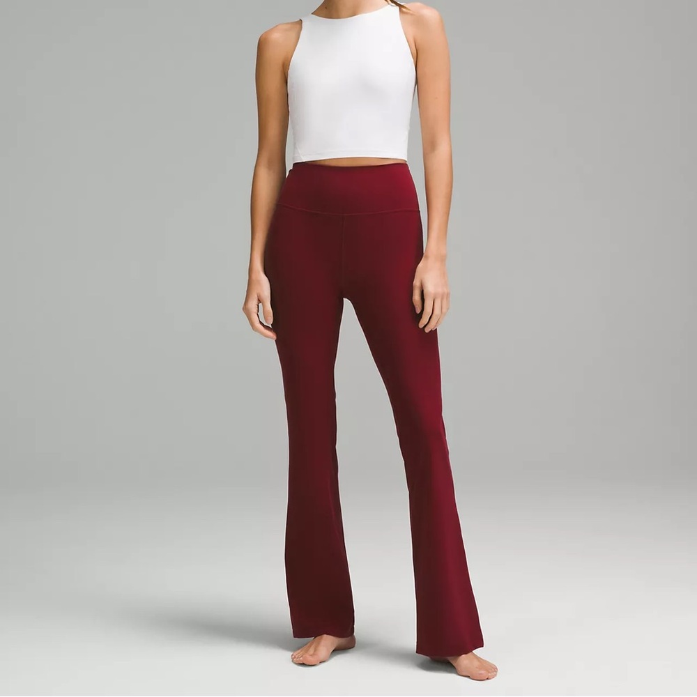 Lululemon Groove High Rise Flare Leggings Yoga Pants Size 10 32.5"